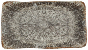 talerz Iris; 28.2x15.1x2.4 cm (DxSxW); szary/brązowy; prostokątny; 2 sztuka / opakowanie
