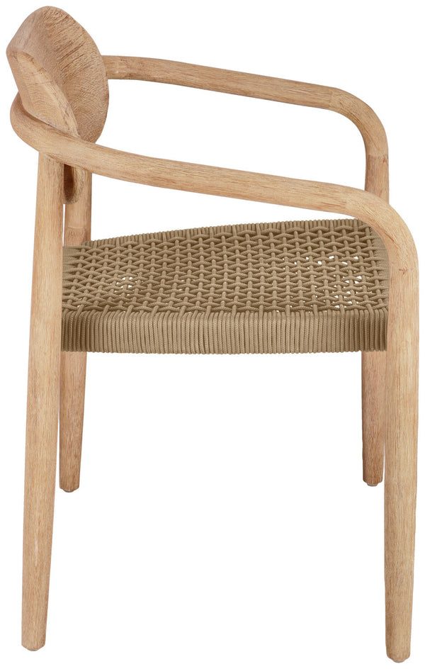 Stuhl Mando; 56x49x76 cm (SxGxW); siedzisko beżowy, stelaż naturalny; 2 sztuka / opakowanie