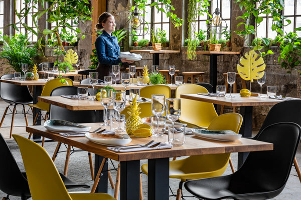 siedzisko Emeo bez podłokietnika; 45x50x42 cm (SxGxW); musztarda; 2 sztuka / opakowanie