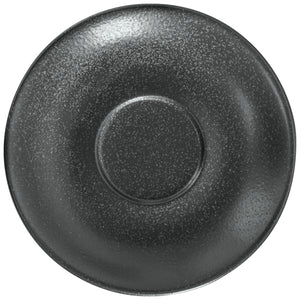 spodek do filiżanki do espresso Masca; 12x2.5 cm (ØxW); czarny; okrągły; 6 sztuka / opakowanie