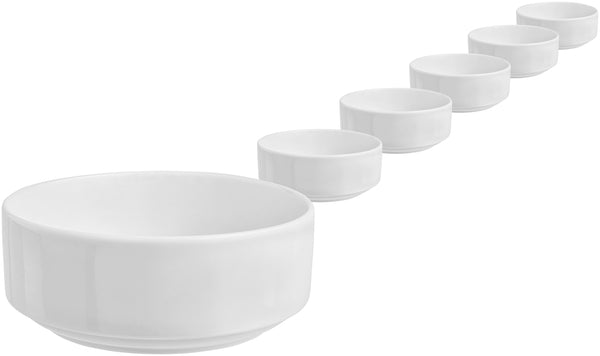 miseczka Base okrągła; 400ml, 11x5 cm (ØxW); biały; okrągły; 6 sztuka / opakowanie