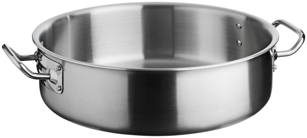 garnek do pieczenia Livonia; 11000ml, 36x11 cm (ØxW); srebro; okrągły
