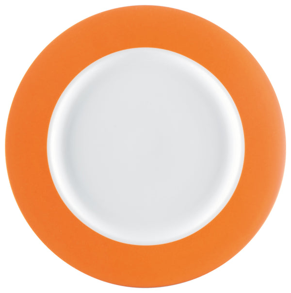 talerz płaski Multi-Color; 22.9x2.2 cm (ØxW); biały/pomarańczowy; okrągły; 6 sztuka / opakowanie