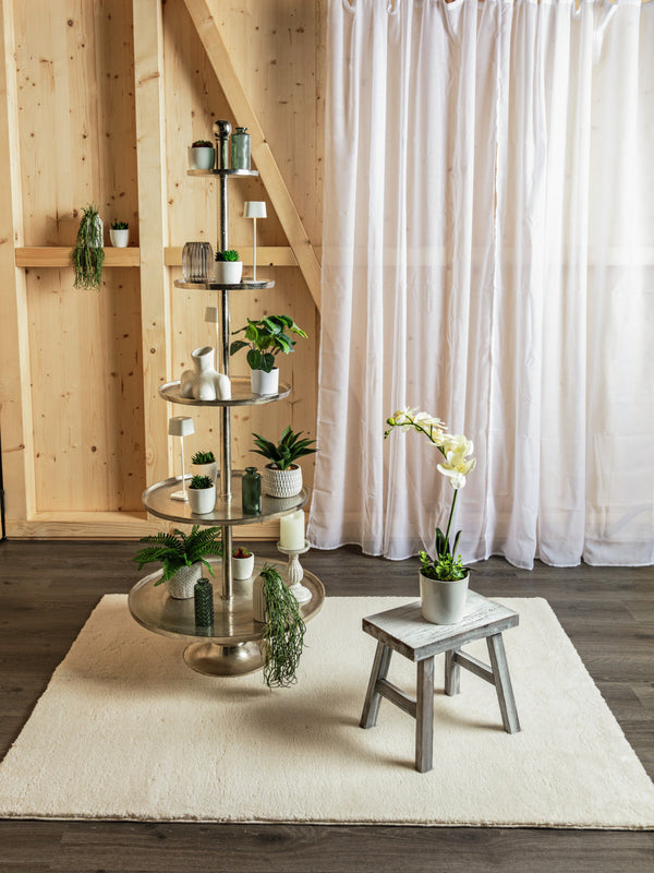 Kunstpflanze Luara; 26 cm (W); zielony/szary