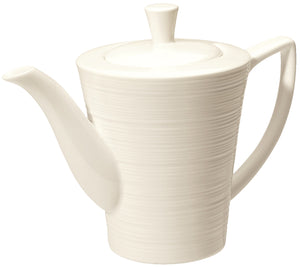 dzbanek do kawy Skyline z pokrywką; 420ml, 10x14.5 cm (ØxW); biel kremowa; okrągły; 6 sztuka / opakowanie