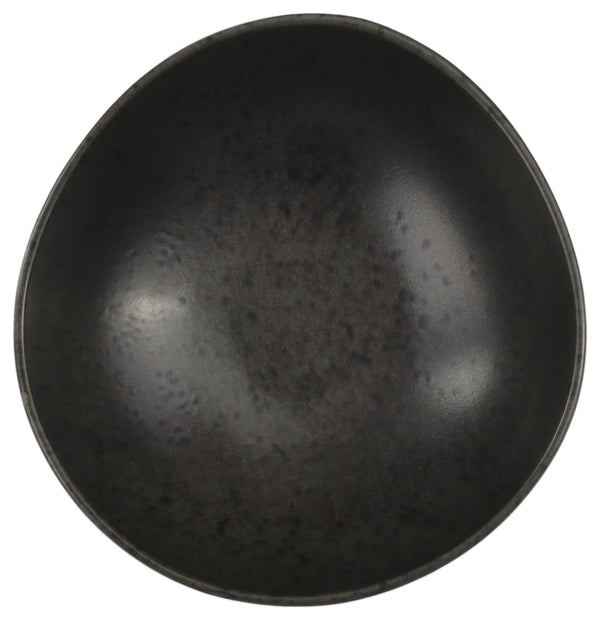 miska Ironstone; 420ml, 14x5.6 cm (ØxW); ciemny brąz/czarny; okrągły; 6 sztuka / opakowanie