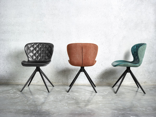 krzesło Kansas; 49x56x78 cm (SxGxW); siedzisko czarny/jasny szary, stelaż czarny; 2 sztuka / opakowanie