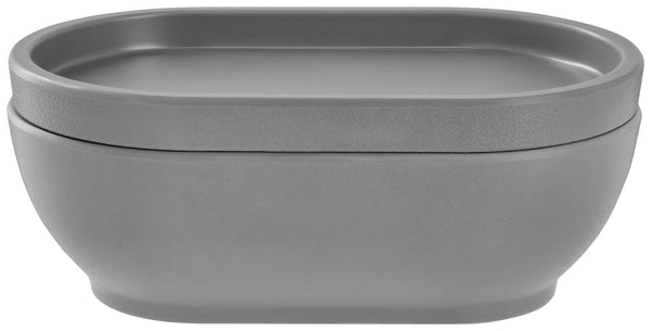 talerz płaski Kanas owalny; 17.5x10.8x1.8 cm (DxSxW); szary; owalny; 6 sztuka / opakowanie