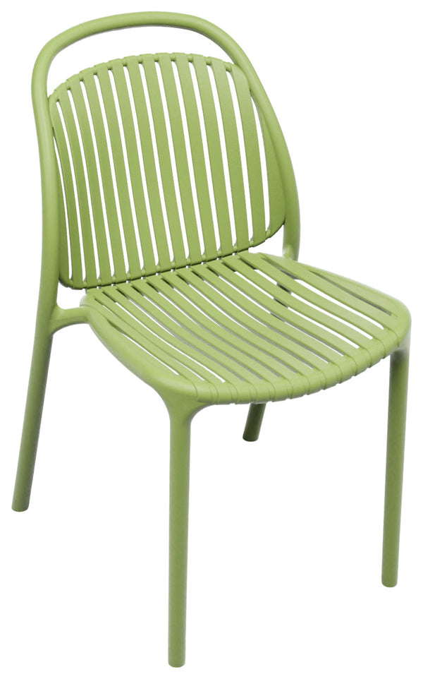 Kunststoffstuhl Stratos; 43x51x82 cm (SxGxW); siedzisko zielony