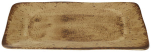 talerz Natura; 28.2x15.1x2.4 cm (DxSxW); jasny brązowy/ciemny brąz; prostokątny; 2 sztuka / opakowanie