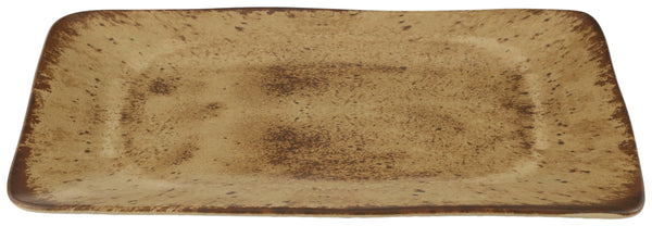 talerz Natura; 28.2x15.1x2.4 cm (DxSxW); jasny brązowy/ciemny brąz; prostokątny; 2 sztuka / opakowanie