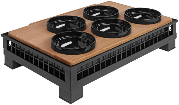 miska z melaminy Sektion; 35ml, 6x2.2 cm (ØxW); czarny; okrągły; 6 sztuka / opakowanie