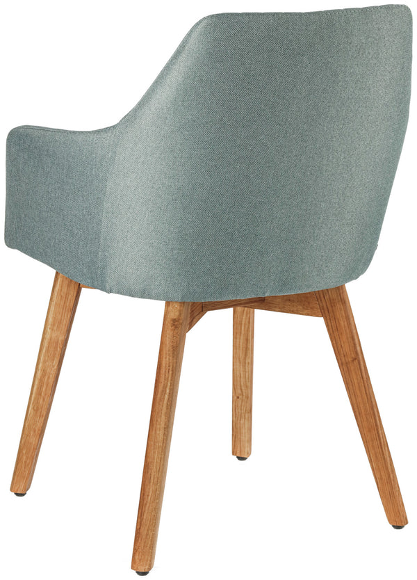 krzesło Arne; 55x57x85 cm (SxGxW); siedzisko jasny niebieski, stelaż dąb/naturalny; 2 sztuka / opakowanie