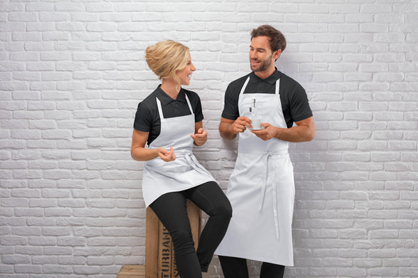 fartuszek Taras kolorowy 64x80 cm; 64x80 cm (DxS); biały