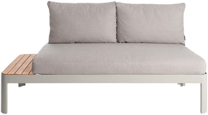 element wypoczynkowy Amalfia; 172x72x73 cm (SxGxW); siedzisko jasny szary, stelaż jasny szary