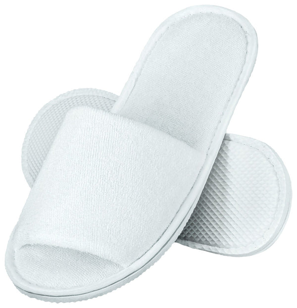 klapki z frotte Lance otwarte; Schuhgröße uniwersalny; biały; 50 para(y) / opakowanie