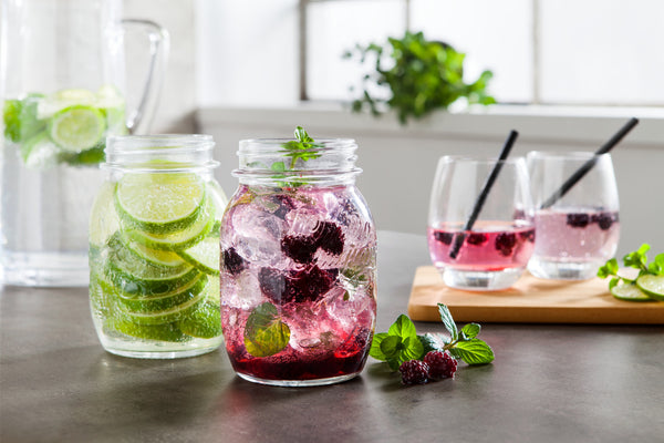 słoik z zakrętką Quattro Stagioni z pokrywką; 500ml, 6.7x13.6 cm (ØxW); transparentny; 12 sztuka / opakowanie