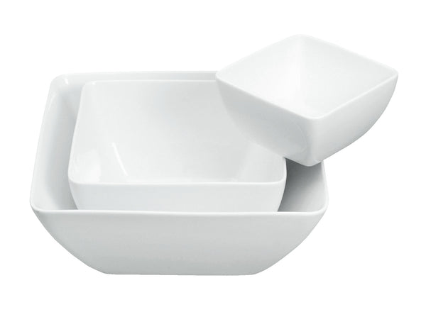 miska Bali; 1800ml, 19x19x10 cm (DxSxW); biały; kwadrat; 6 sztuka / opakowanie