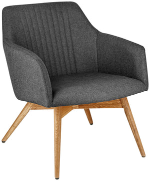 Sessel Arne; 65x76x75.5 cm (SxGxW); siedzisko antracyt, stelaż dąb/naturalny