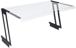 osłona higieniczna Esino GN 1/1; 54.6x33x29.5 cm (DxSxW); transparentny/czarny; prostokątny