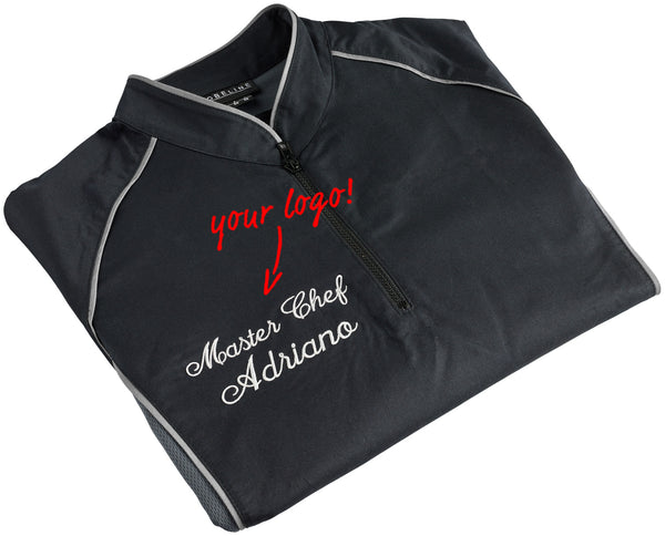 bluza kucharska męska Joker; Kleidergröße 62; grafit/biały