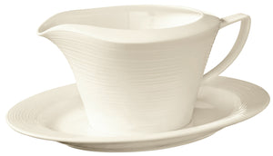 spodek do sosjerki Skyline; 23.5x16 cm (DxS); biel kremowa; owalny; 4 sztuka / opakowanie