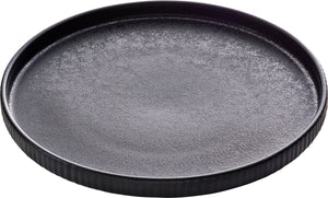 Teller flach Nara rund Relief; 27x2.5 cm (ØxW); czarny; okrągły; 6 sztuka / opakowanie