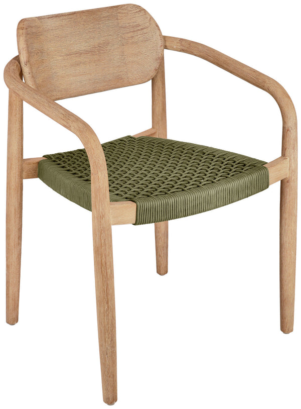 Stuhl Mando; 56x49x76 cm (SxGxW); siedzisko oliwka, stelaż naturalny; 2 sztuka / opakowanie