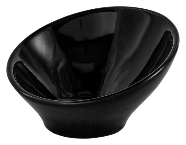 mini miseczki  Pise; 40ml, 8.8x5.2 cm (ØxW); czarny; okrągły; 6 sztuka / opakowanie