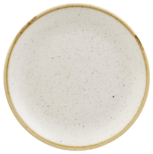 talerz płaski Stonecast Barley White okrągły; 21.7 cm (Ø); biały/brązowy; okrągły; 12 sztuka / opakowanie