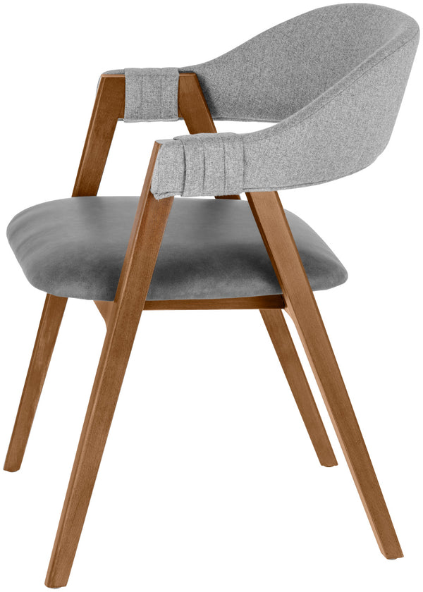 krzesło Imano; 59x62x76 cm (SxGxW); siedzisko antracyt, stelaż tytoń bejcowany