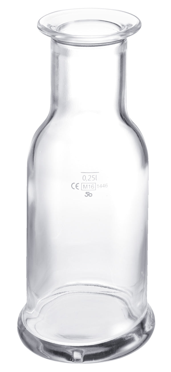karafka Purity; 330ml, 7.8x17.5 cm (ØxW); transparentny; okrągły; 0.25 l Füllstrich, 6 sztuka / opakowanie