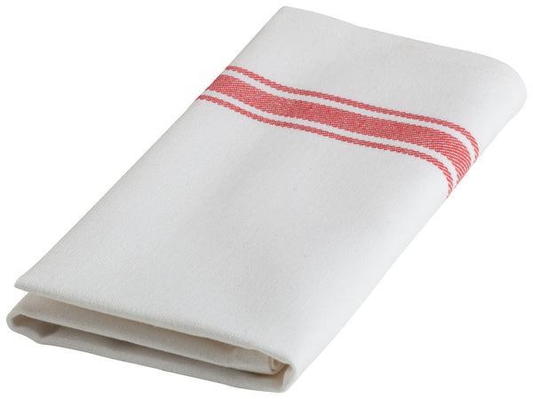 ścierka do naczyń Rügen; 50x70 cm (SxD); biały/czerwony; prostokątny; 10 sztuka / opakowanie