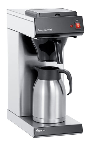 ekspres do kawy Contessa 1002; 2000ml, 21.5x52x39 cm (SxWxG); czarny/srebro