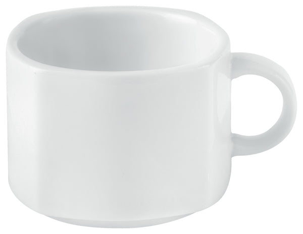 filiżanka do kawy Jazz; 190ml, 8x8x6 cm (DxSxW); biały; kwadrat; 6 sztuka / opakowanie