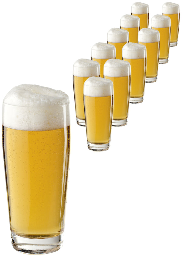 szklanka do piwa Standard; 620ml, 8.1x18.5 cm (ØxW); transparentny; 0.5 l Füllstrich, 12 sztuka / opakowanie