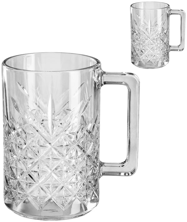 kubek Timeless; 310ml, 8x11.6 cm (ØxW); transparentny; 2 sztuka / opakowanie