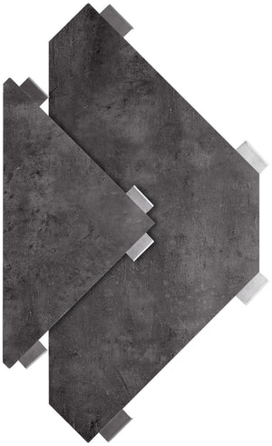 Outdoorbar Baruba Eckelement Innen; 78x56x115 cm (DxSxW); beton/antracyt