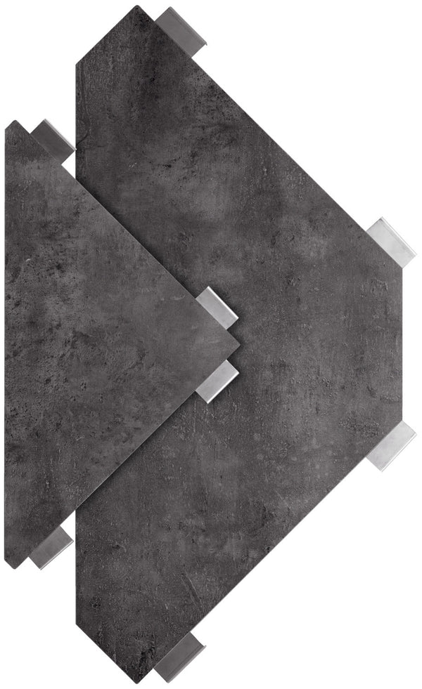 Outdoorbar Baruba Eckelement Innen; 78x56x115 cm (DxSxW); beton/antracyt