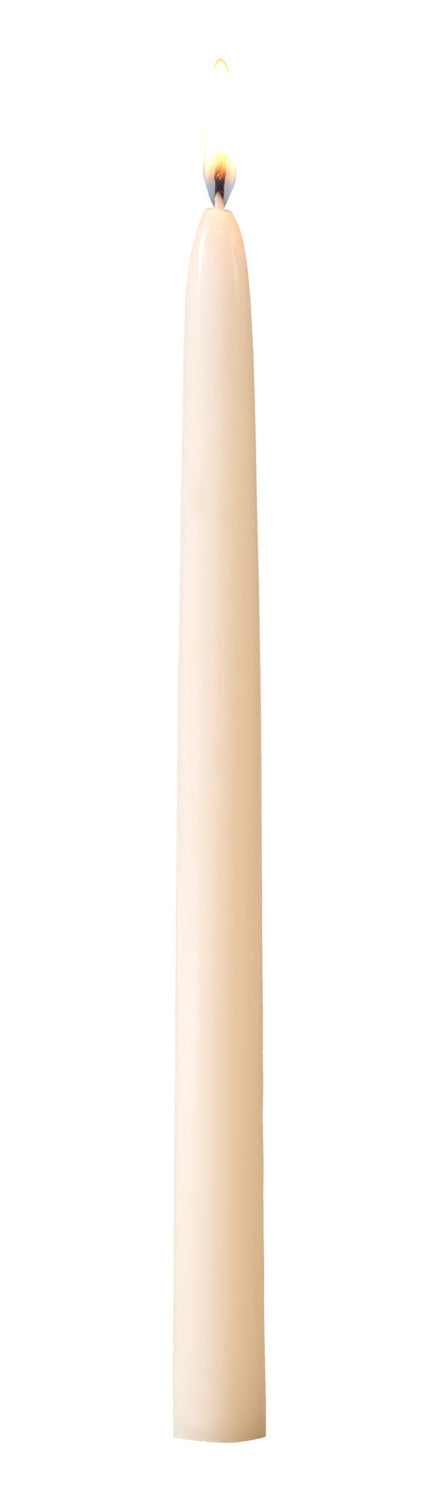 świeca stożkowa Chandel; 2.2x26 cm (ØxW); biel kremowa; 50 sztuka / opakowanie