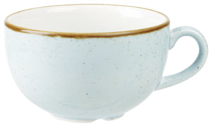 Cappuccino Tasse Stonecast Duck Egg; 460ml, 11x7 cm (ØxW); jasny niebieski/brązowy; okrągły; 6 sztuka / opakowanie