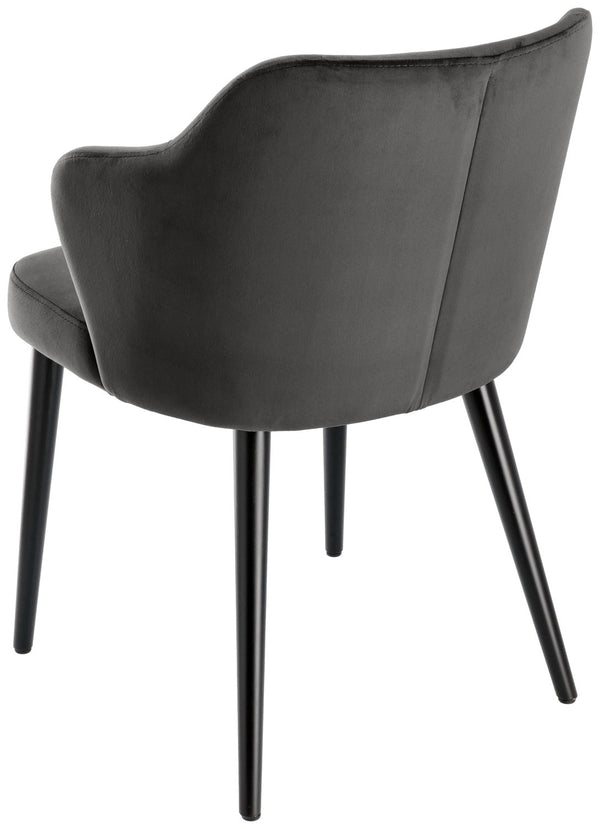 krzesło Katya aksamitne; 55x58x81 cm (SxGxW); siedzisko taupe