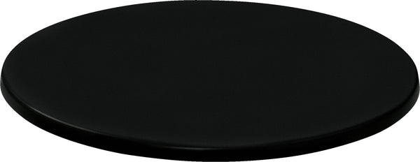 blat Topalit okrągły; 80 cm (Ø); czarny; okrągły