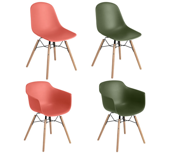 stelaż krzesła Emeo; 44x42x42 cm (SxGxW); dąb/naturalny; 2 sztuka / opakowanie