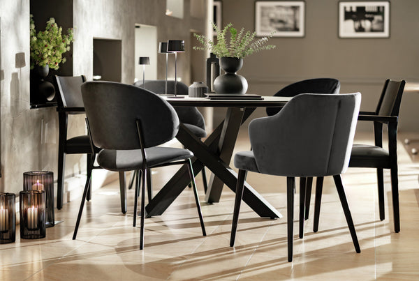 krzesło Lindo Kunstleder; 55x65x85 cm (SxGxW); siedzisko antracyt