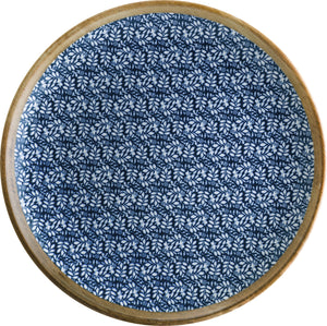 talerz płaski Lupin; 19 cm (Ø); biały/niebieski/brązowy; okrągły; 12 sztuka / opakowanie