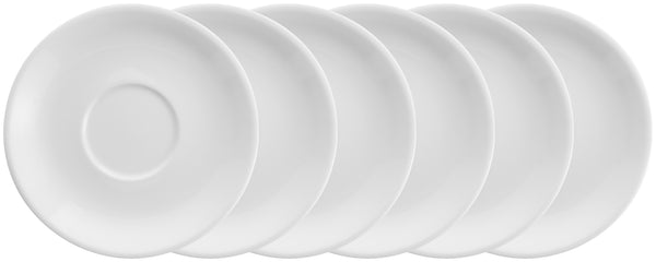 spodek do filiżanki Nissa / Cui; 15.5 cm (Ø); biały; okrągły; 6 sztuka / opakowanie
