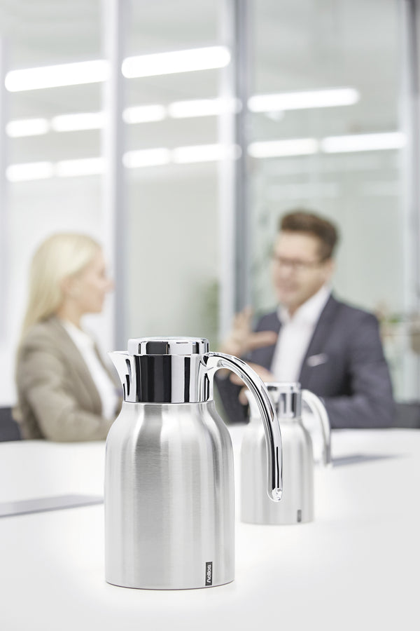 termos ze stali nierdzewnej Meeting; 1000ml, 20.4 cm (W); srebro