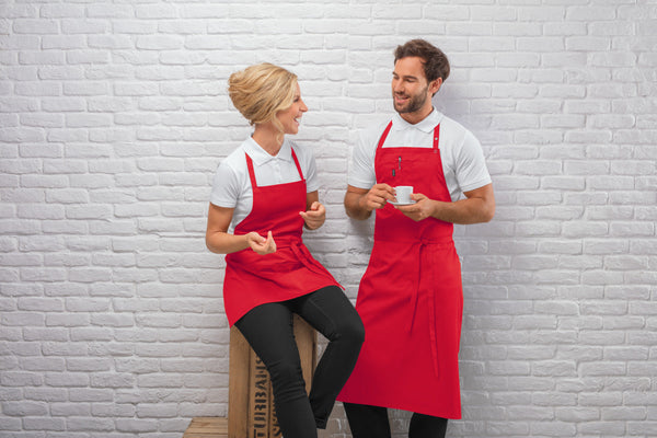 fartuszek Taras kolorowy 64x100 cm; 64x100 cm (DxS); czerwony