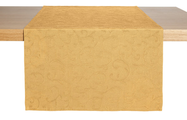 bieżnik Biella; 40x170 cm (SxD); żółty; prostokątny